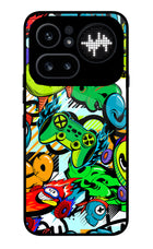 Game Doodle Nothing Phone 4a Pro Glass Case
