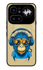 Monkey Headphone Nothing Phone 4a Pro Glass Case