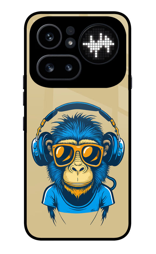 Monkey Headphone Nothing Phone 4a Pro Glass Case