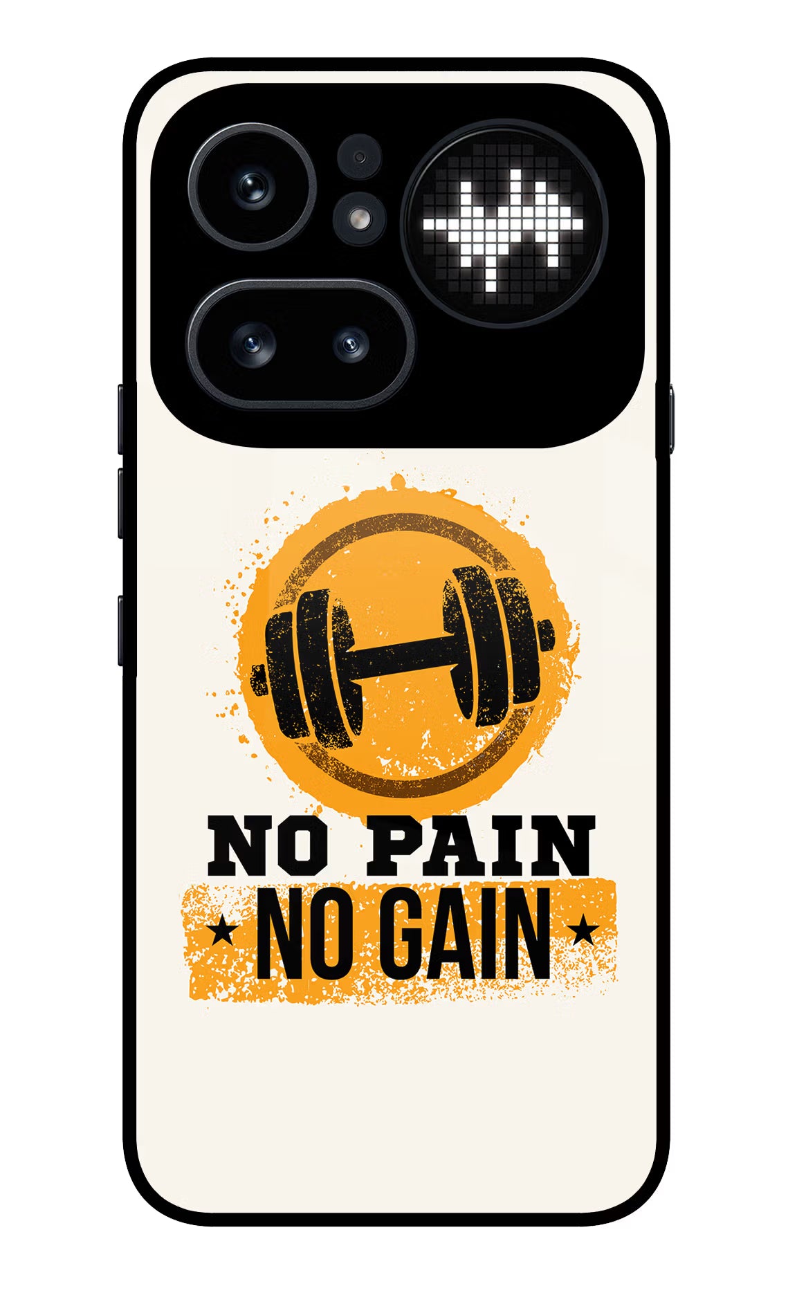 No Pain No Gain Nothing Phone 4a Pro Glass Case Back Cover by Casekaro