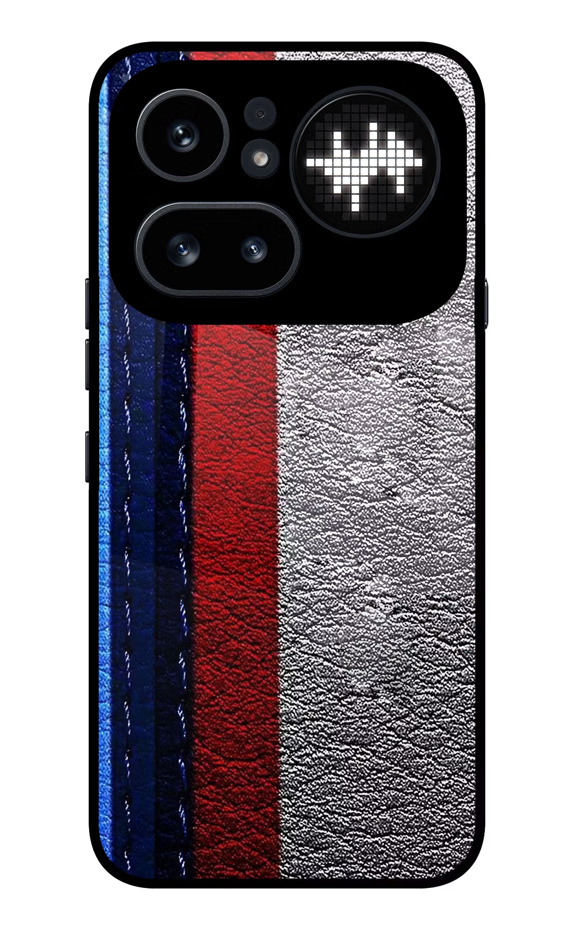 BMW Stripes Nothing Phone 4a Pro Glass Case Back Cover by Casekaro
