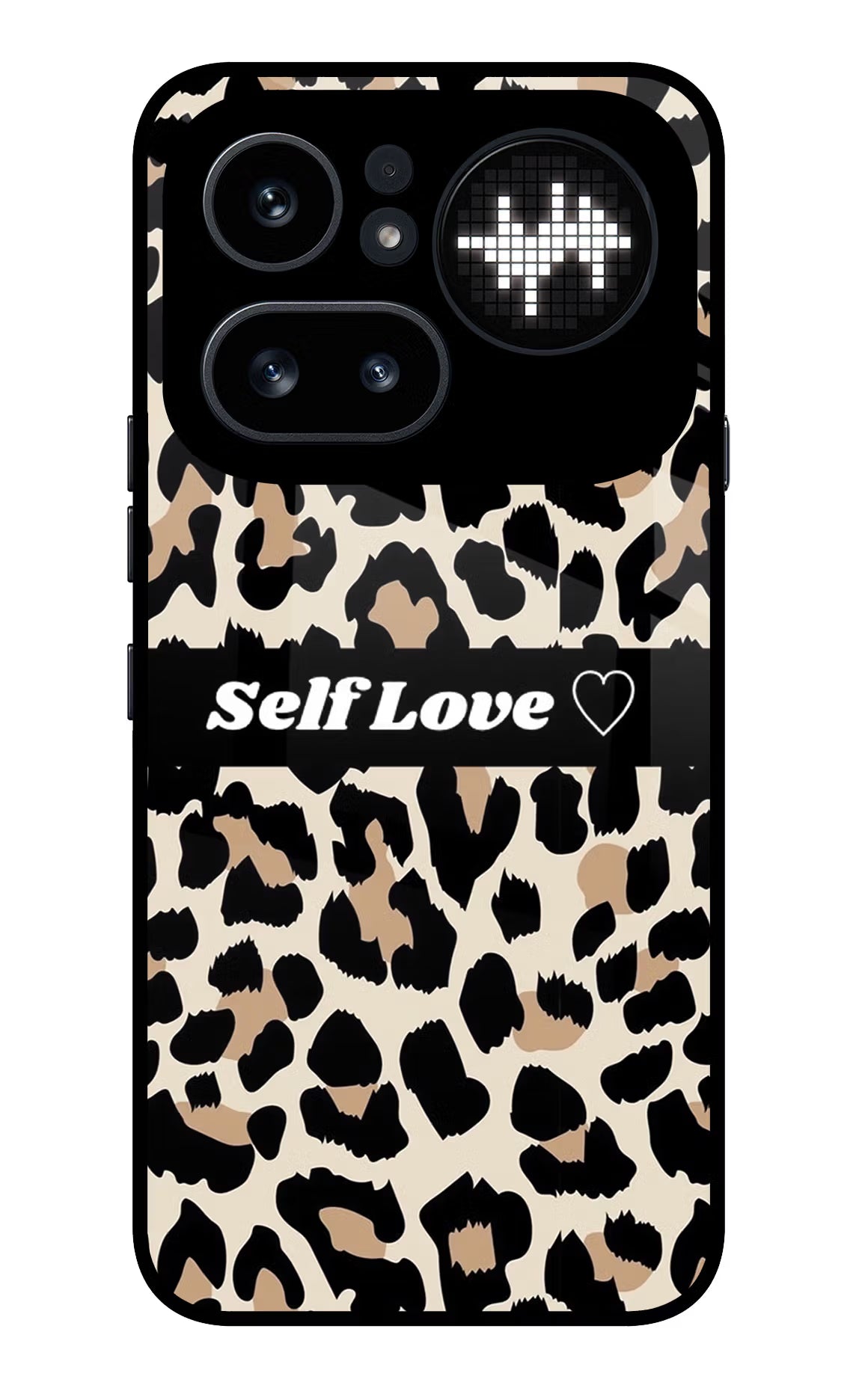 Leopard Print Self Love Nothing Phone 4a Pro Glass Case