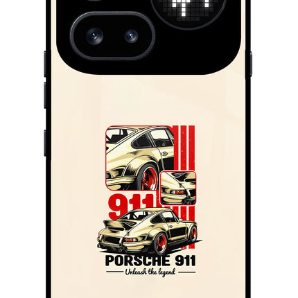 Classic Porsche 911 Nothing Phone 4a Pro Glass Case
