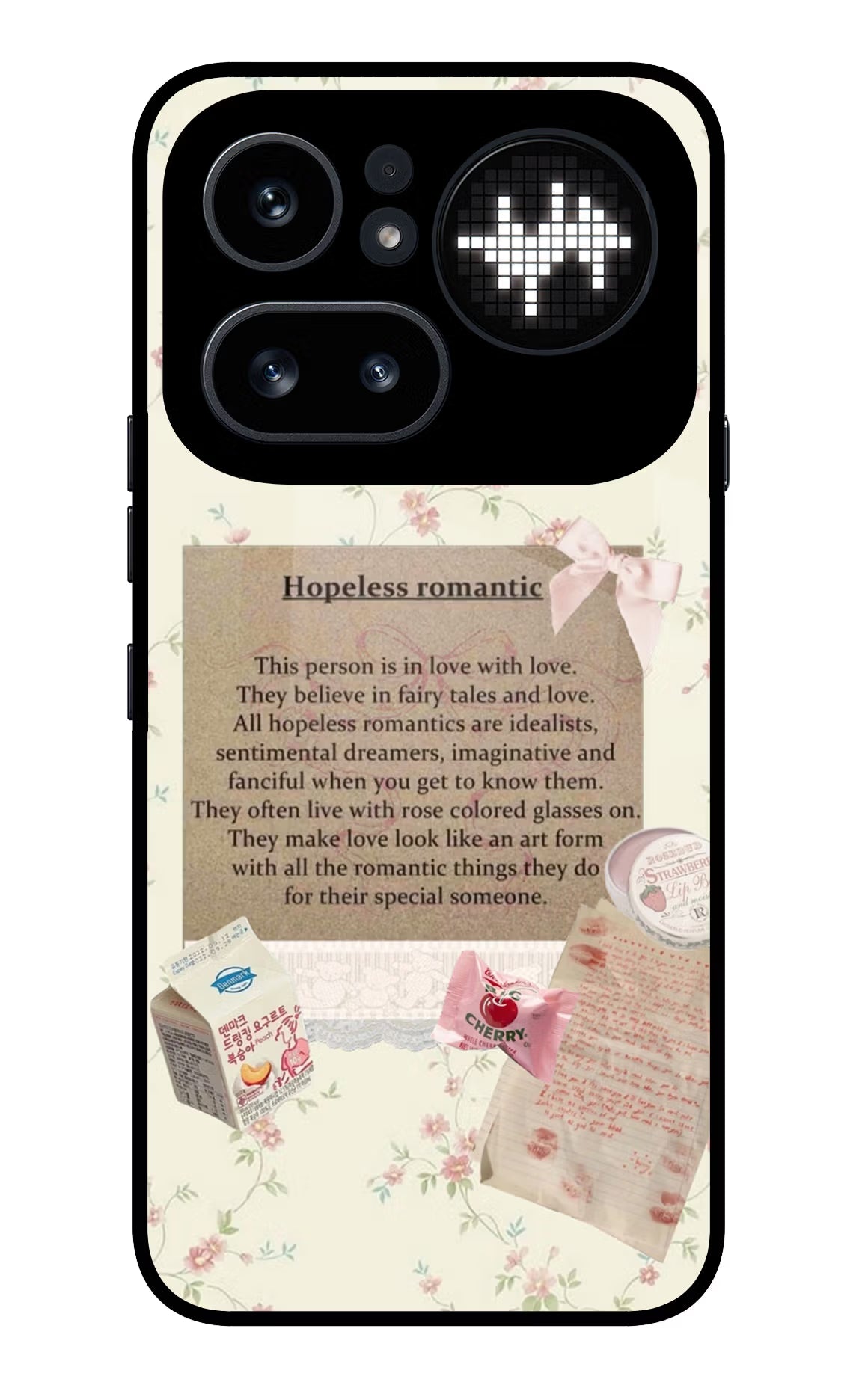 Hopeless Romantic Nothing Phone 4a Pro Glass Case Back Cover by Casekaro