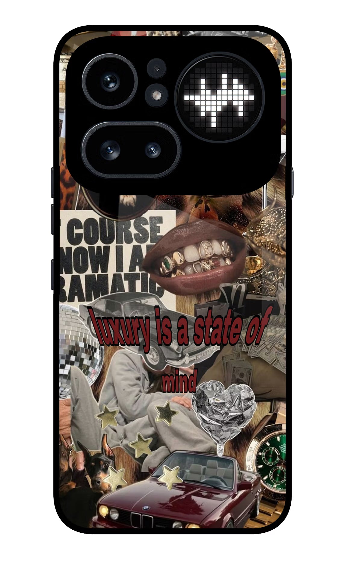 Luxury Nothing Phone 4a Pro Glass Case Back Cover by Casekaro