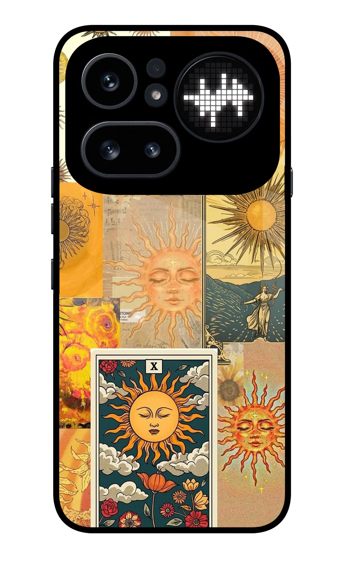 Sun Nothing Phone 4a Pro Glass Case Back Cover by Casekaro
