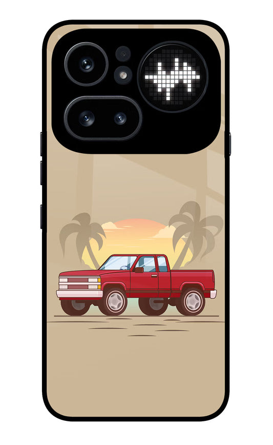 Desert Classic Drive Nothing Phone 4a Pro Glass Case
