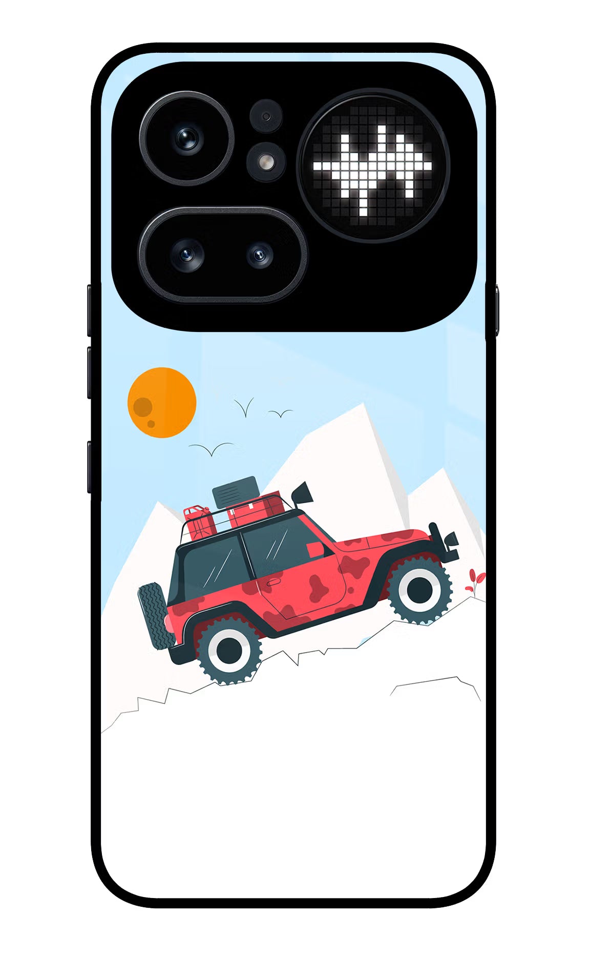 Mountain Trail Beast Nothing Phone 4a Pro Glass Case Back Cover by Casekaro