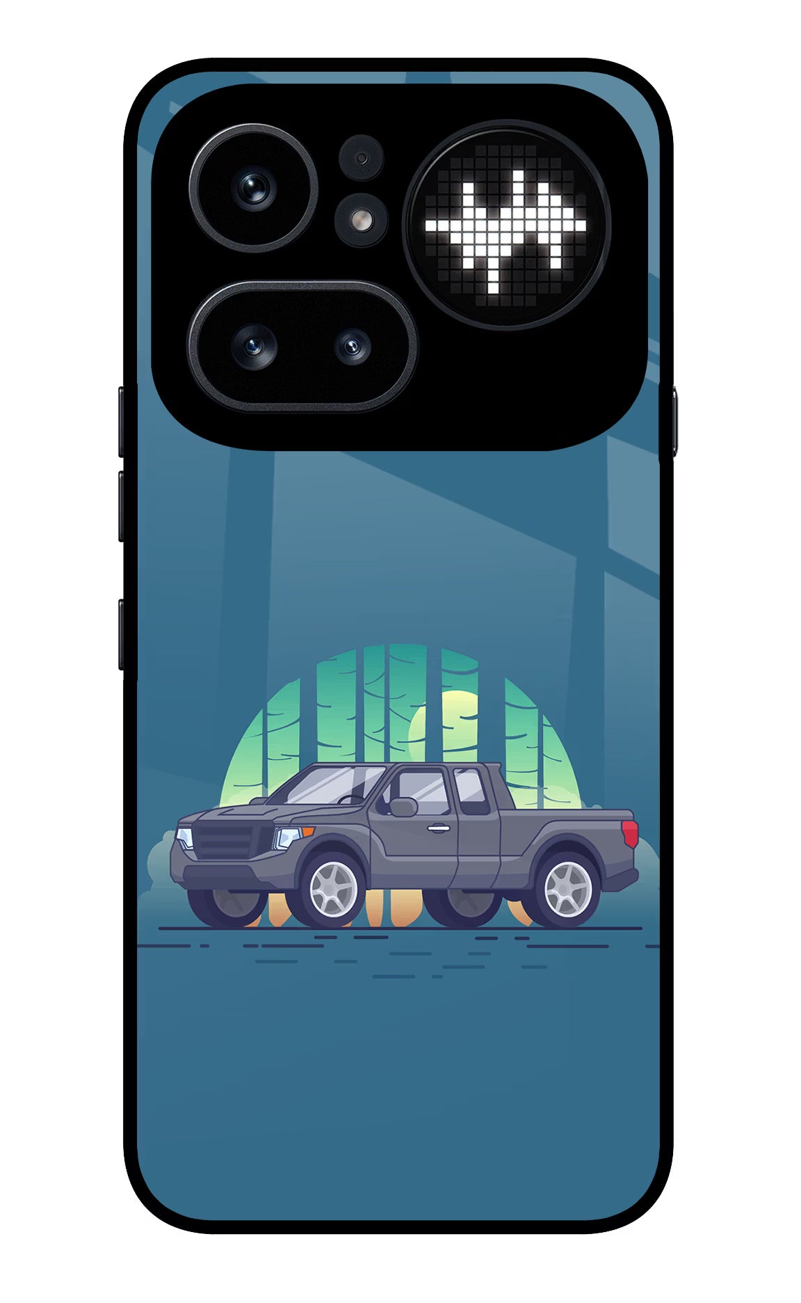 Retro Garage Vibe Nothing Phone 4a Pro Glass Case