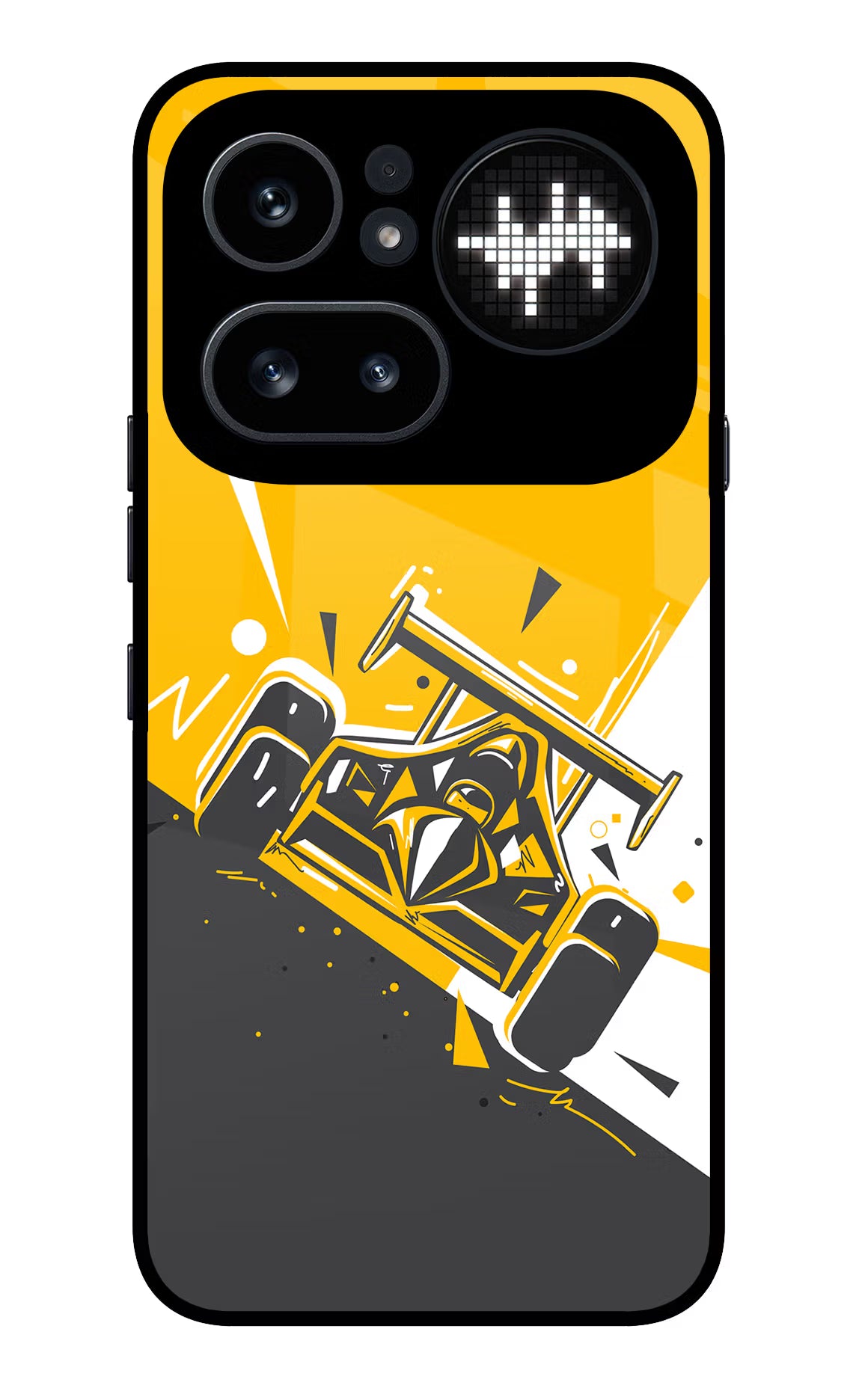 Track King Nothing Phone 4a Pro Glass Case Back Cover by Casekaro