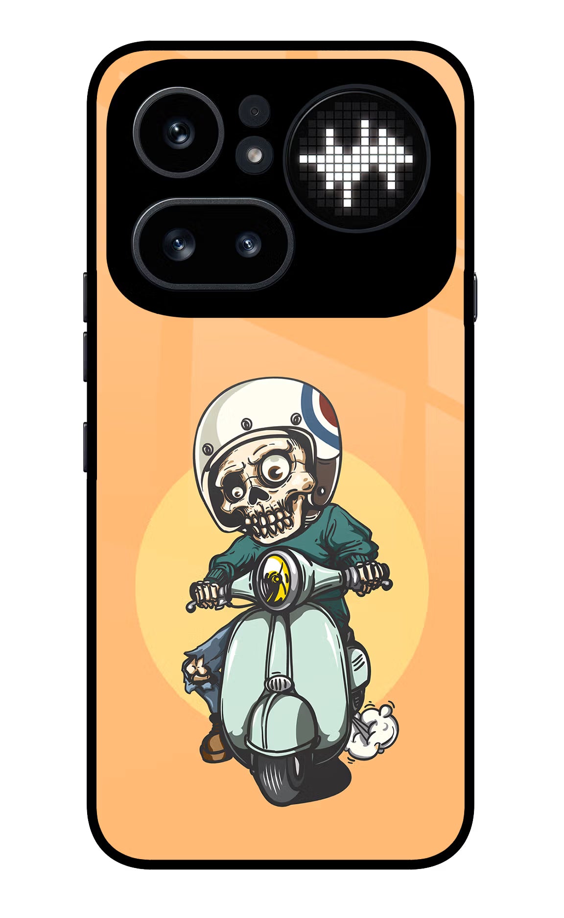Undead Biker Nothing Phone 4a Pro Glass Case Back Cover by Casekaro