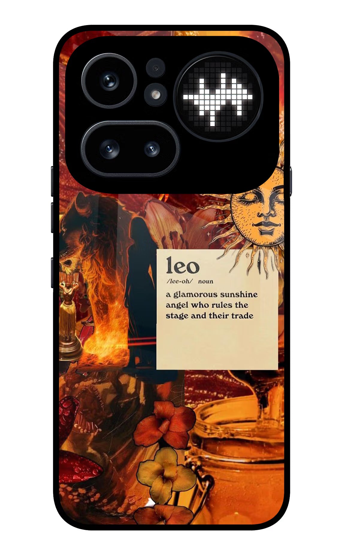 Leo Zodiac Nothing Phone 4a Pro Glass Case