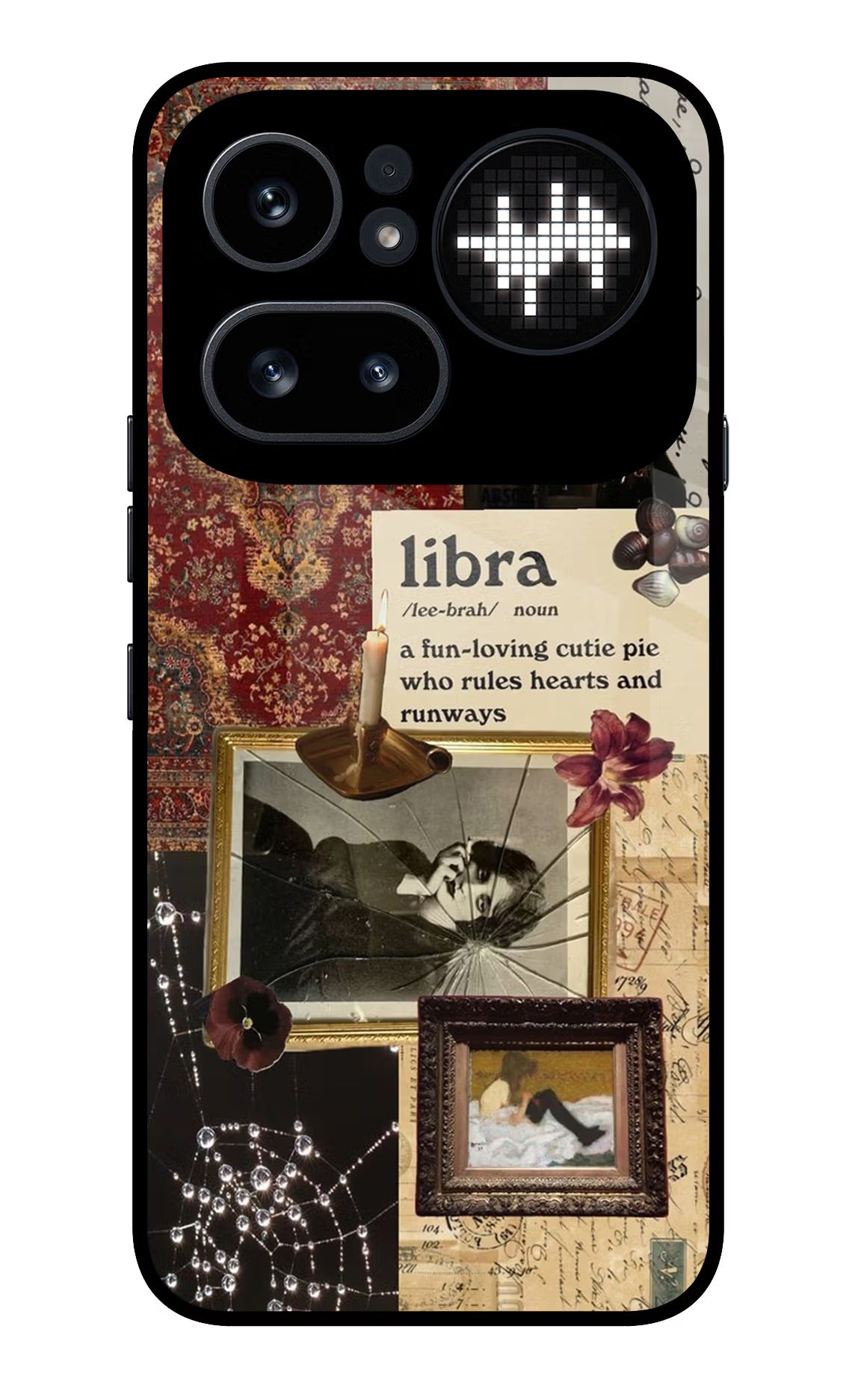 Libra Zodiac Nothing Phone 4a Pro Glass Case Back Cover by Casekaro