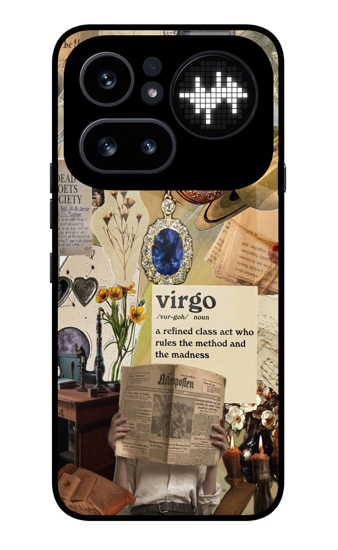 Virgo Zodiac Nothing Phone 4a Pro Glass Case Back Cover by Casekaro