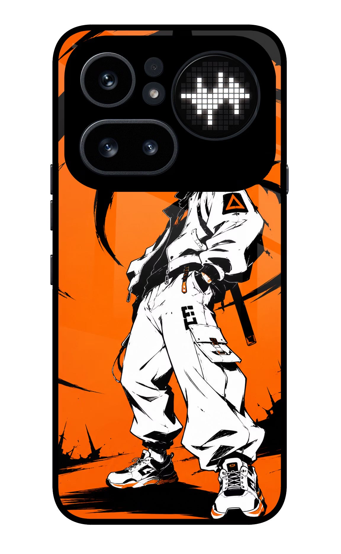 Street Samurai  Nothing Phone 4a Pro Glass Case Back Cover by Casekaro