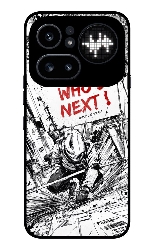 Who's Next Nothing Phone 4a Pro Glass Case