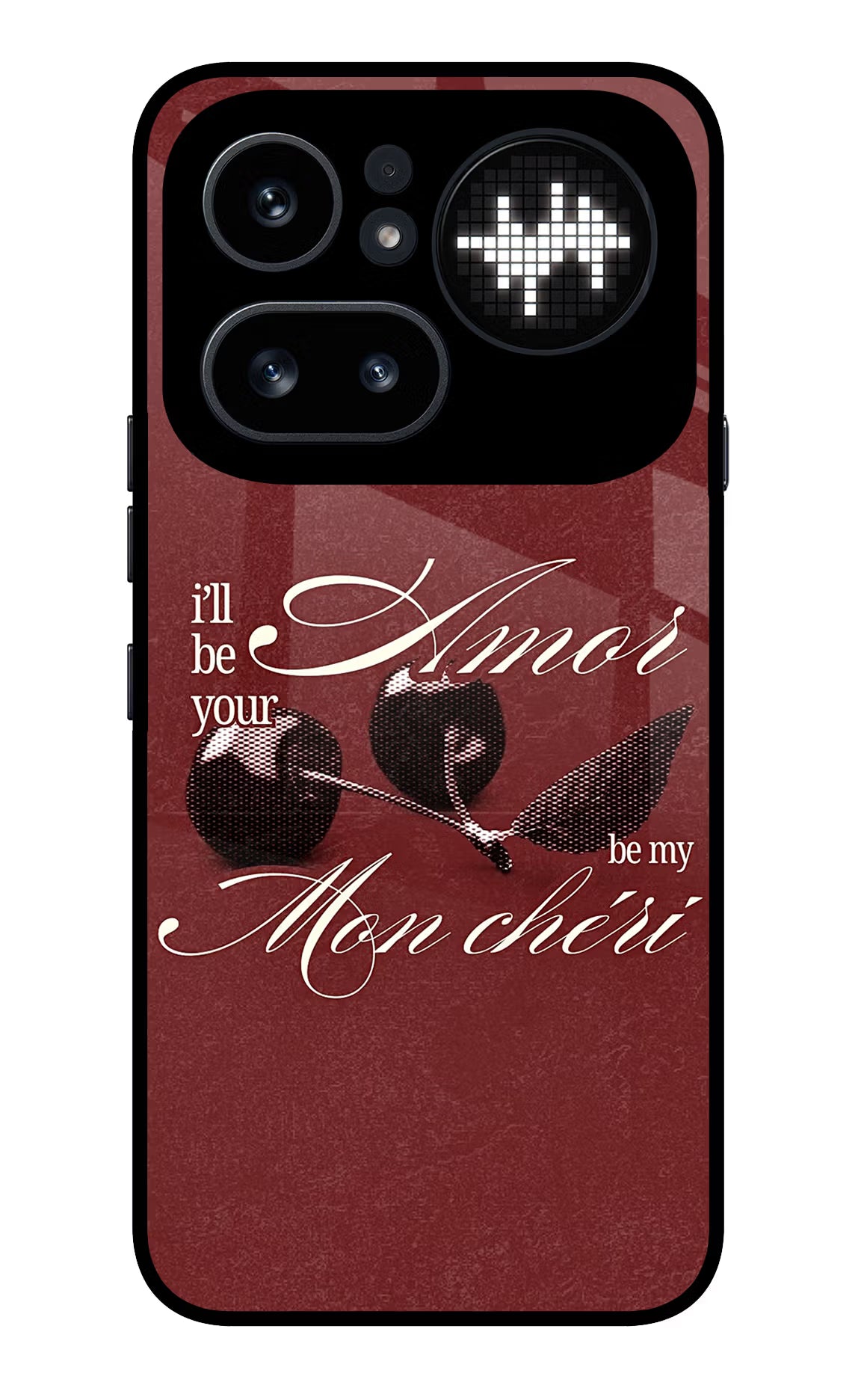 Velvet Cherry Nothing Phone 4a Pro Glass Case