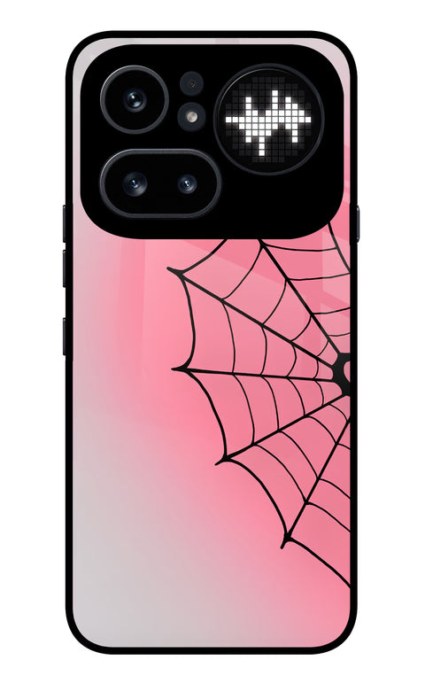 Pink Web Nothing Phone 4a Pro Glass Case