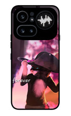 Forever Cat Nothing Phone 4a Pro Glass Case Back Cover by Casekaro
