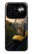 Rollercoaster Dog Nothing Phone 4a Pro Glass Case