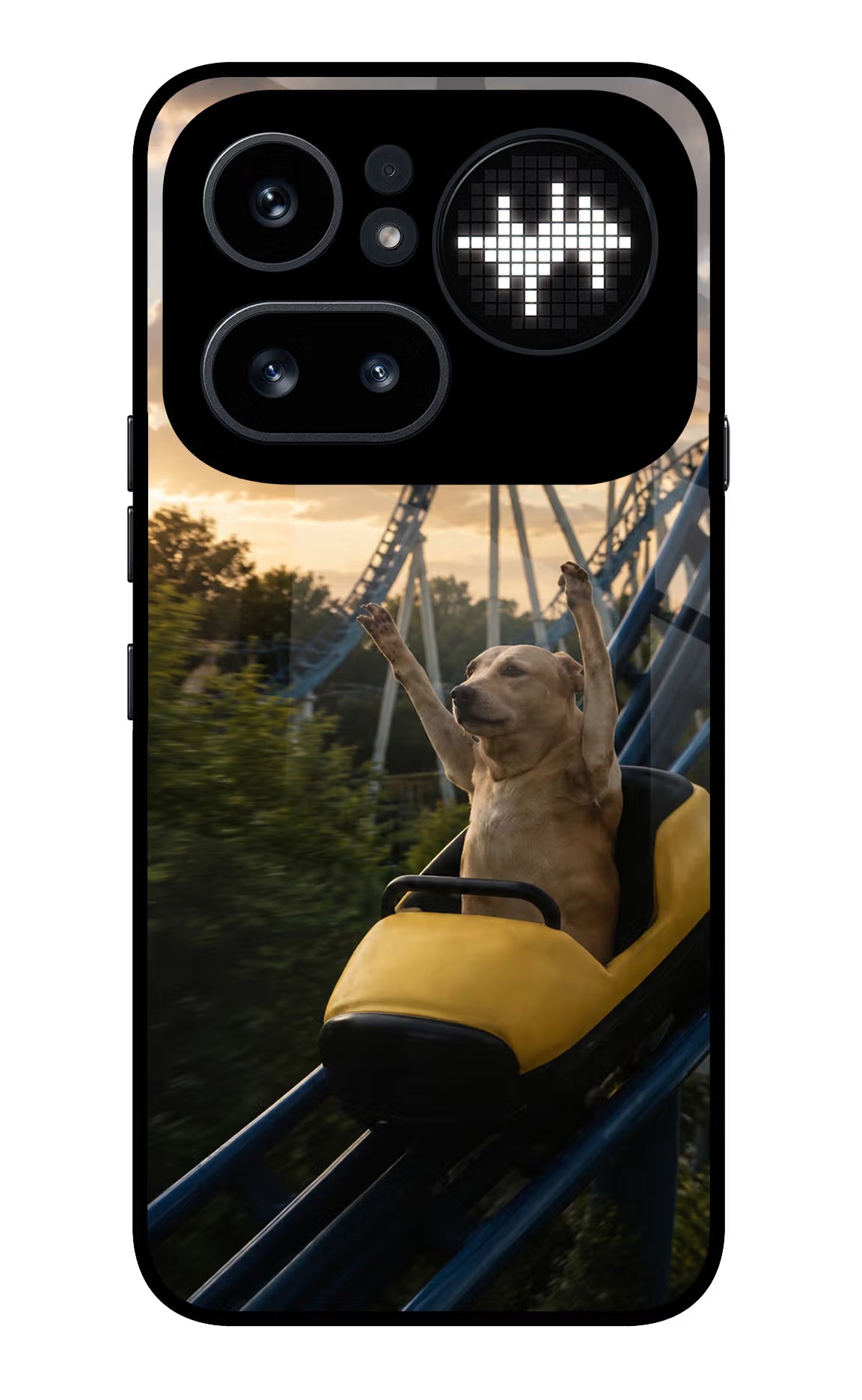 Rollercoaster Dog Nothing Phone 4a Pro Glass Case
