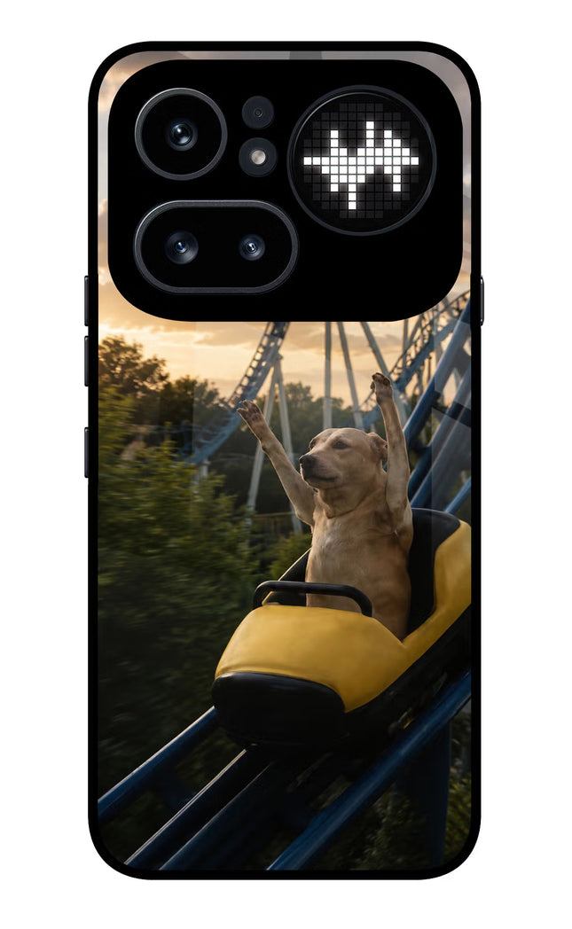Rollercoaster Dog Nothing Phone 4a Pro Glass Case