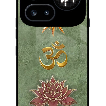 Om & Lotus Nothing Phone 4a Pro Glass Case