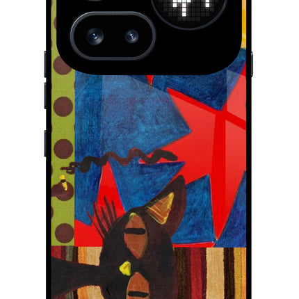Pop Cat Nothing Phone 4a Pro Glass Case