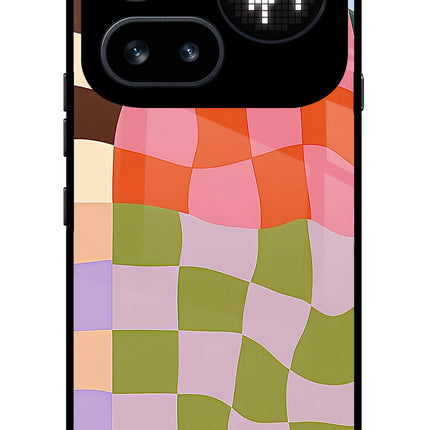 Wavy Grid Nothing Phone 4a Pro Glass Case