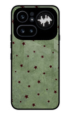 Green Stars Nothing Phone 4a Pro Glass Case