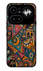 Folk Print Nothing Phone 4a Pro Glass Case
