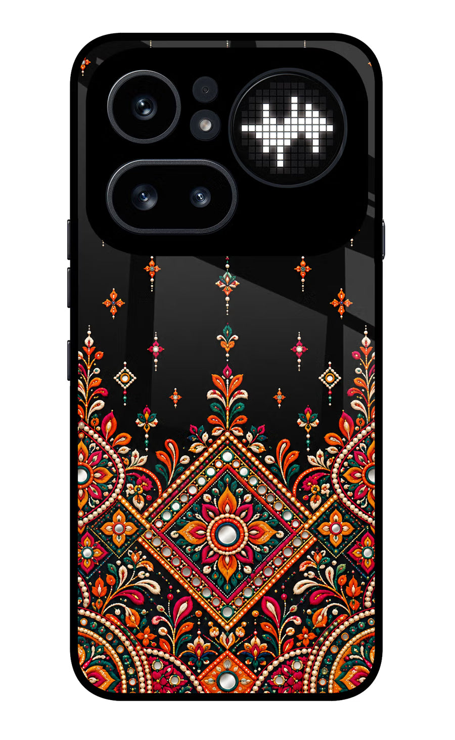 Noir Mehfil Nothing Phone 4a Pro Back Cover, Glass case
