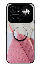 White Pink Leaf Nothing Phone 4a Pro Pop Case by Casekaro