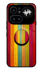 Multicolor Wooden Nothing Phone 4a Pro Pop Case by Casekaro