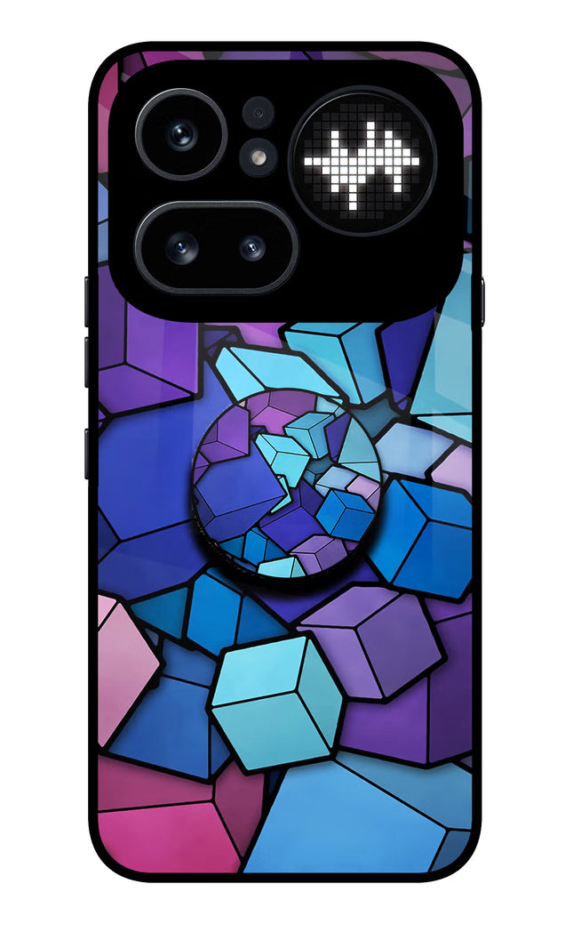 Cubic Abstract Nothing Phone 4a Pro Pop Case by Casekaro