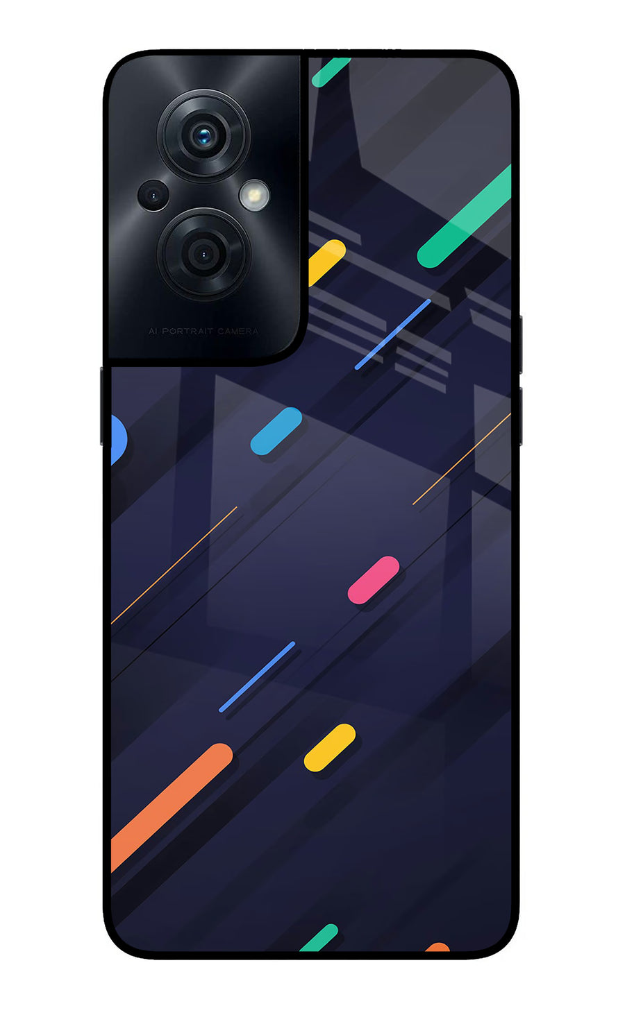 Abstract Design OPPO F21s Pro 5G Back Cover, Glass case
