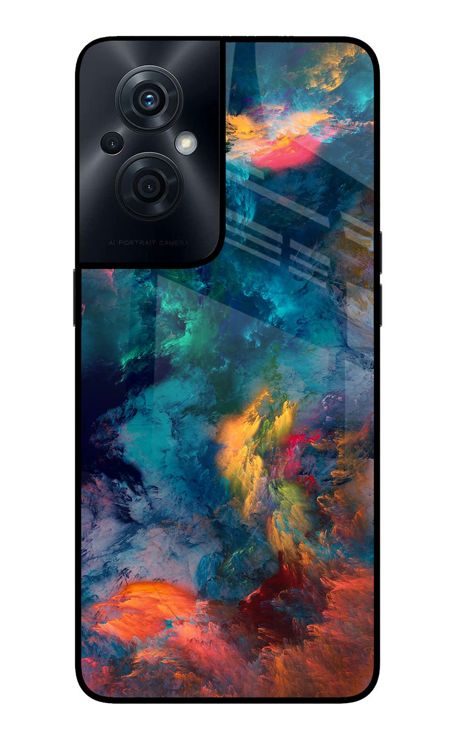 Artwork Paint OPPO F21s Pro 5G Back Cover, Glass case