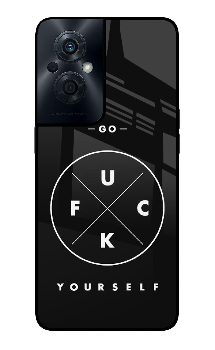 Go Fuck Yourself OPPO F21s Pro 5G Back Cover, Glass case