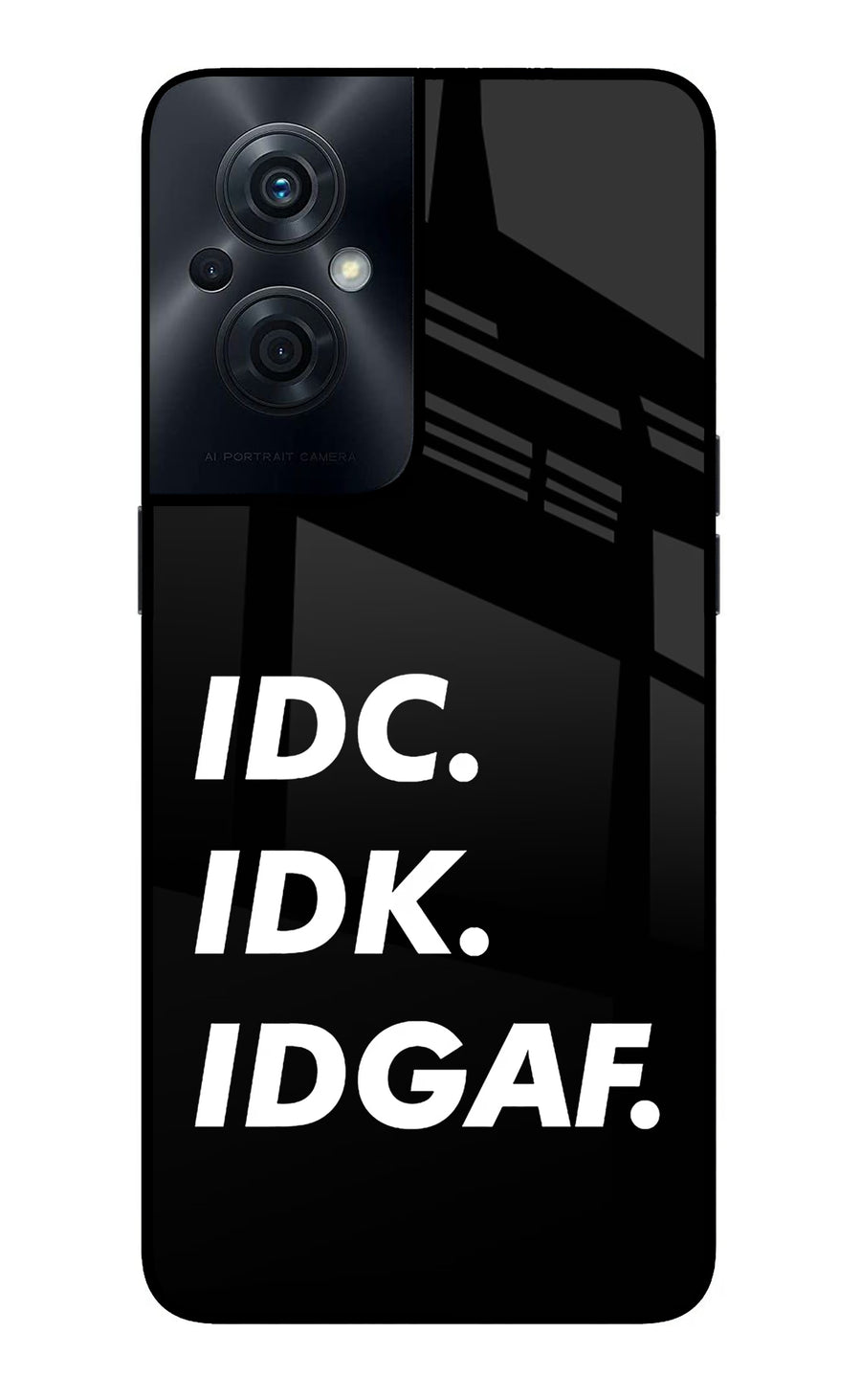 Idc Idk Idgaf OPPO F21s Pro 5G Back Cover, Glass case