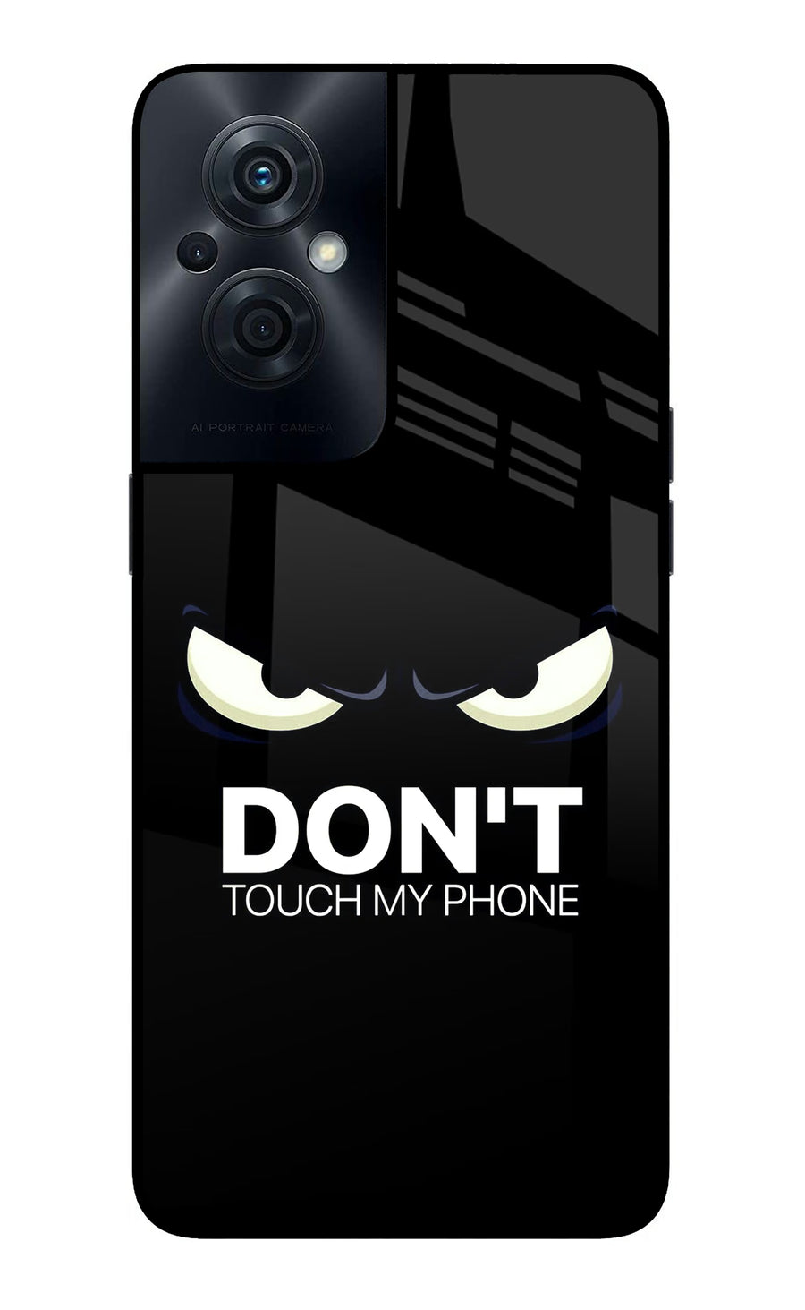 Don'T Touch My Phone OPPO F21s Pro 5G Back Cover, Glass case