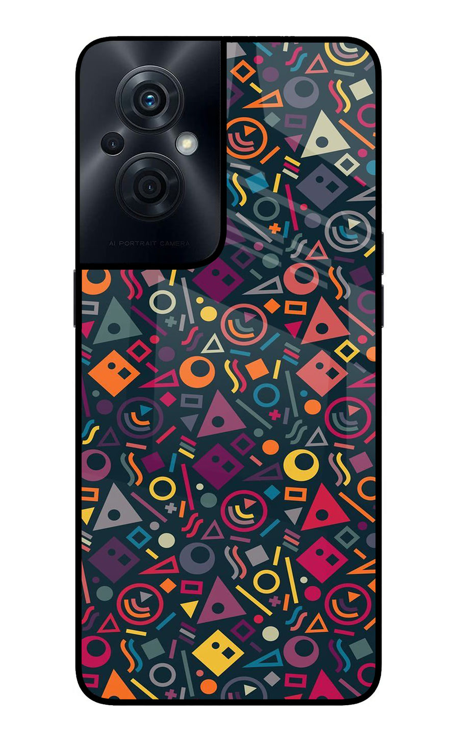Geometric Abstract OPPO F21s Pro 5G Back Cover, Glass case