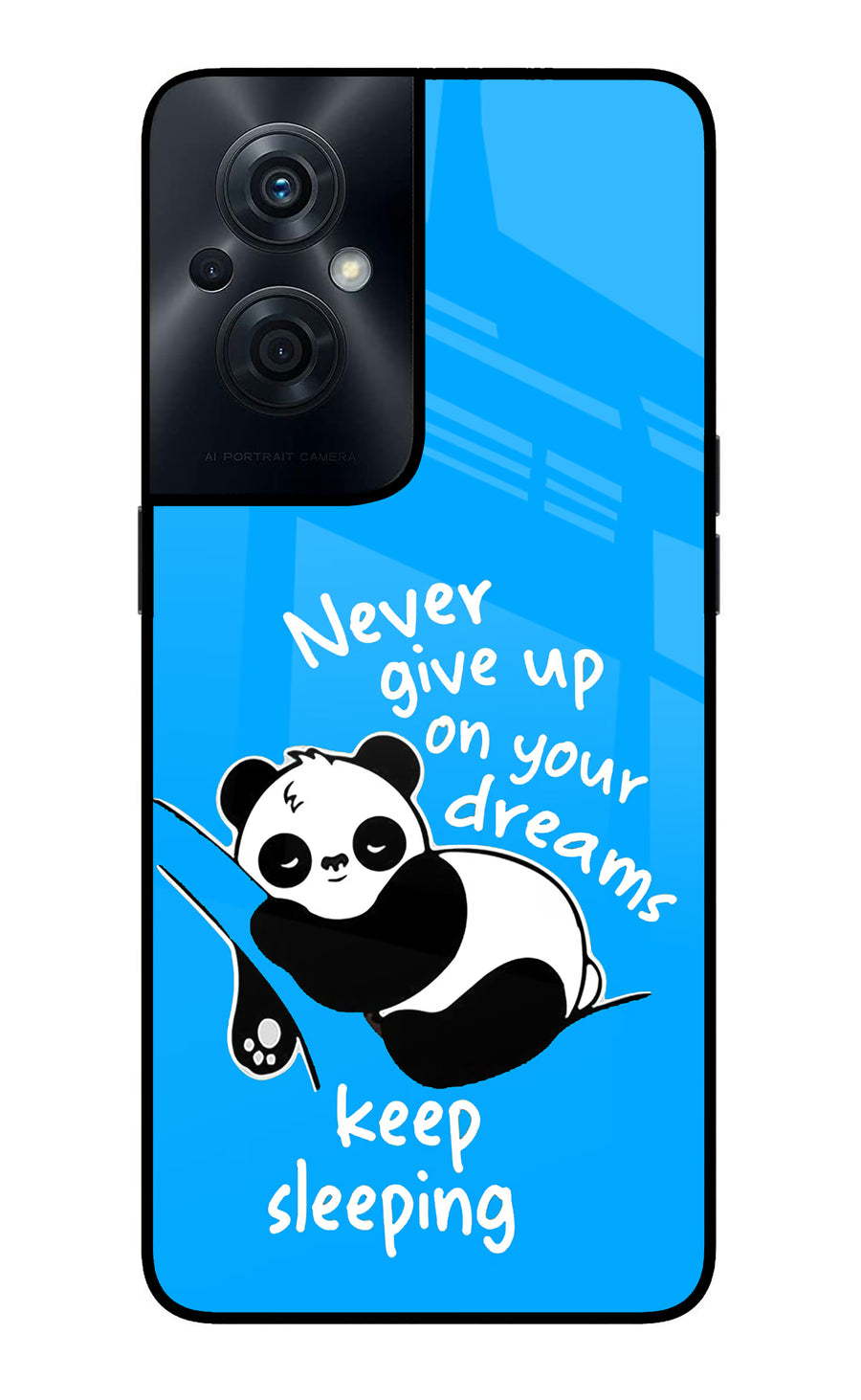 Keep Sleeping OPPO F21s Pro 5G Back Cover, Glass case