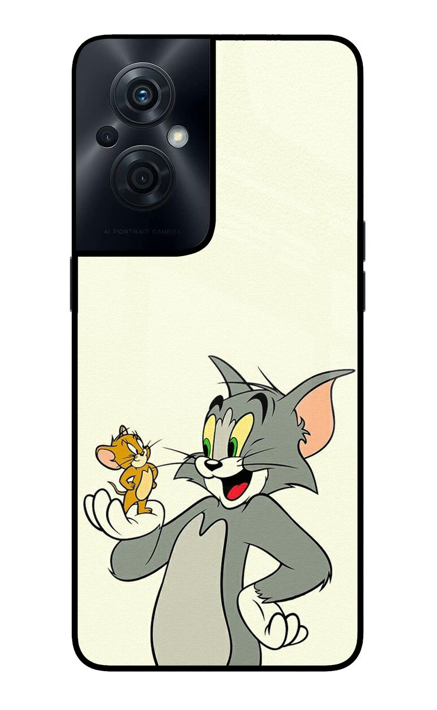 Tom & Jerry OPPO F21s Pro 5G Back Cover, Glass case