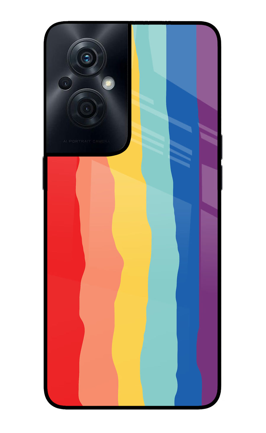 Rainbow OPPO F21s Pro 5G Back Cover, Glass case