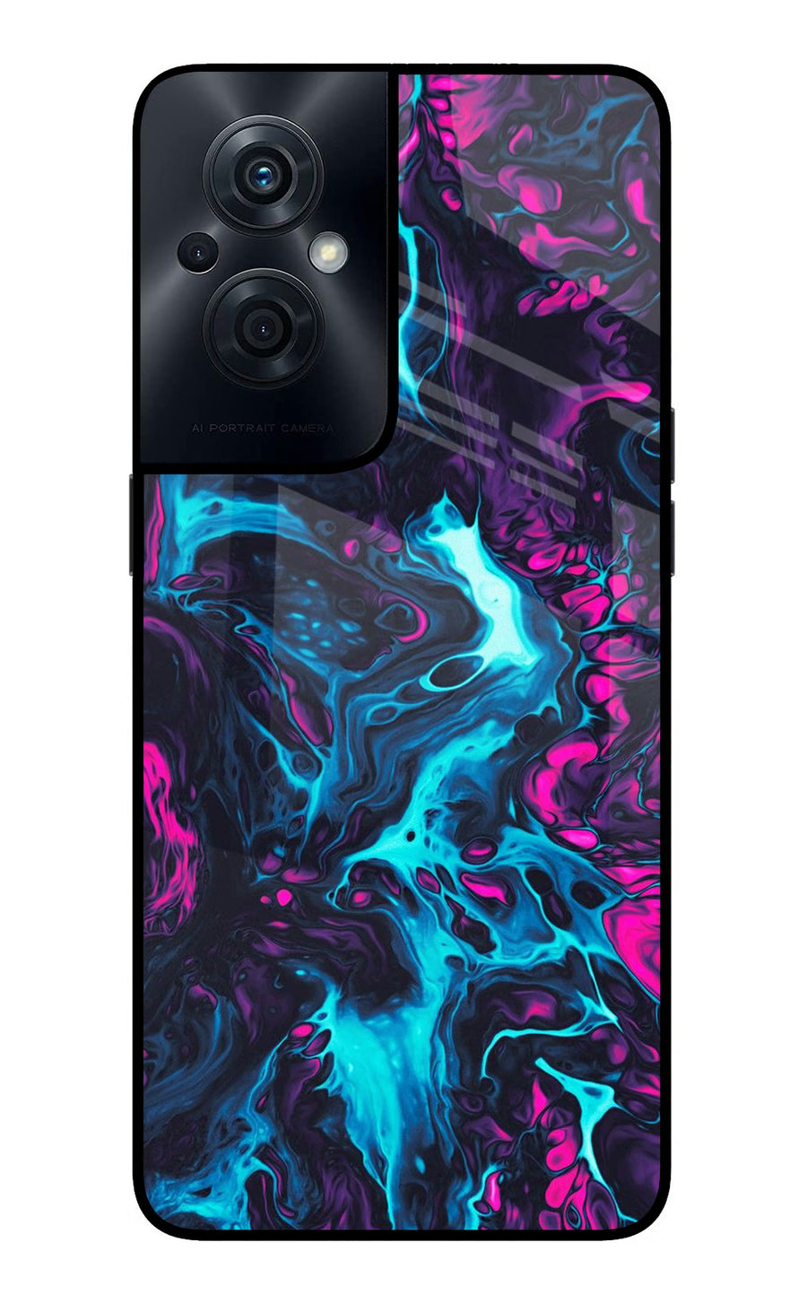 Abstract OPPO F21s Pro 5G Back Cover, Glass case