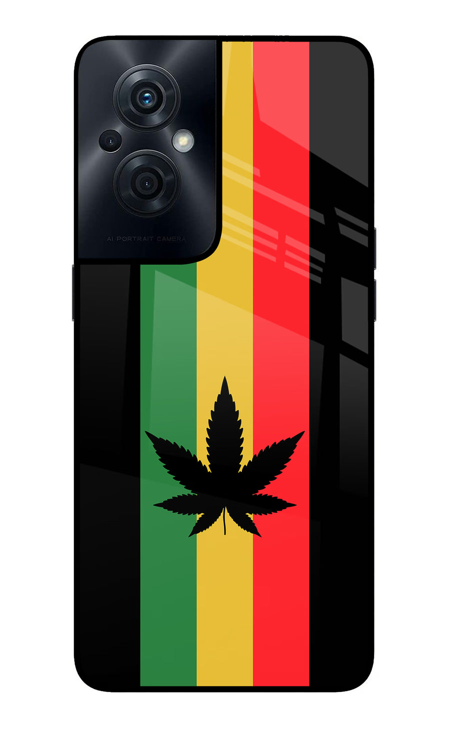 Weed Flag OPPO F21s Pro 5G Back Cover, Glass case