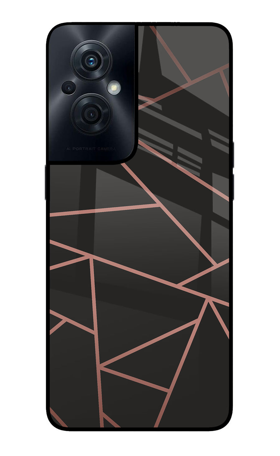 Geometric Pattern OPPO F21s Pro 5G Back Cover, Glass case