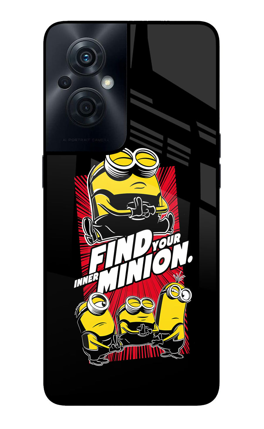 Find your inner Minion OPPO F21s Pro 5G Back Cover, Glass case