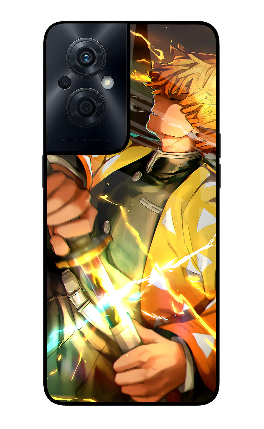 Demon Slayer OPPO F21s Pro 5G Back Cover, Glass case