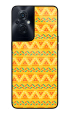 Tribal Pattern OPPO F21s Pro 5G Glass Case Back Cover by Casekaro